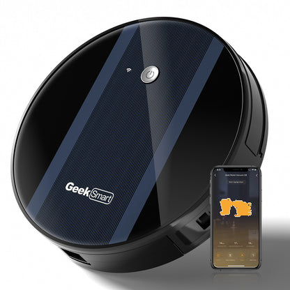 Geek Smart Robot Vacuum Cleaner G6 Plus, Ultra-Thin, 1800Pa Suction, Auto Self-Charging