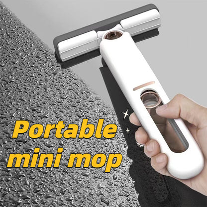 Portable Self-Squeeze Mini Mop - Lazy Hand Wash-Free