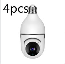 WiFi Camera 1080P Bulb 4X Zoom Home Alarm Monitor