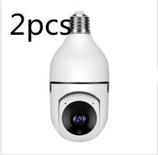 WiFi Camera 1080P Bulb 4X Zoom Home Alarm Monitor